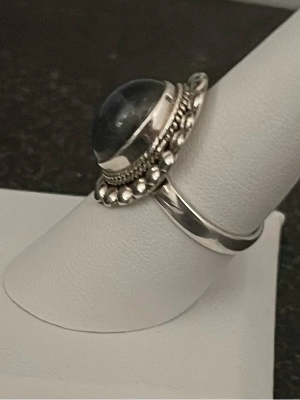 NWOT stunning 925 SS Natural Labradorite ring size 8